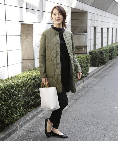 coen（コーエン）の「【新色:ベージュ/マスタード/ダークグリーン】フェイクレザーバンブー2WAYトートバッグ（トートバッグ・レディース・ブラック/ブラウン/オフホワイト/ベージュ/マスタード/ダークグリーン・FREE）」の12枚目の写真