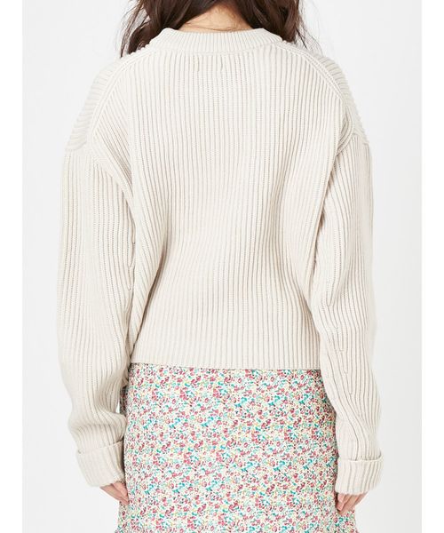 merry jenny（メリージェニー）の「リブニット（ニット/セーター・レディース・ピンク/ベージュ・FREE）」の5枚目の写真