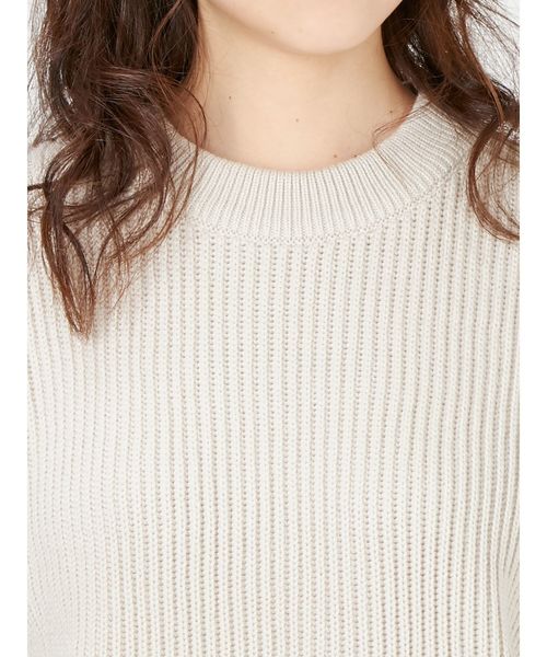 merry jenny（メリージェニー）の「リブニット（ニット/セーター・レディース・ピンク/ベージュ・FREE）」の6枚目の写真