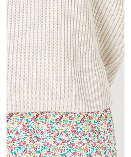 merry jenny（メリージェニー）の「リブニット（ニット/セーター・レディース・ピンク/ベージュ・FREE）」の9枚目の写真