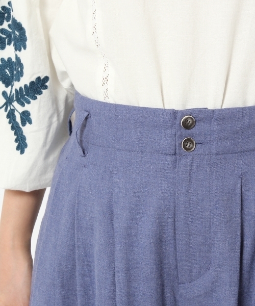 laboratory work（ラボラトリーワーク）の「タックエアリーワイドパンツ（その他パンツ・レディース・杢グレー/ベージュ/ブルー・MEDIUM/SMALL）」の20枚目の写真