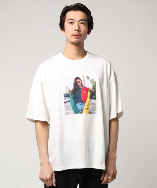 GALLIS ADDICTION(ガリスアディクション)の「GA・LADY・PHOTO・001(Tシャツ/カットソー・メンズ・ホワイト/ブラック・FREE)」の1枚目の写真