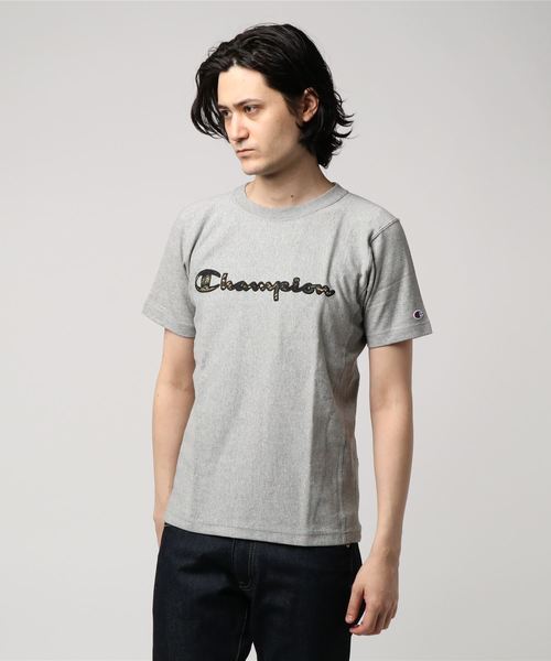 Champion（チャンピオン）の「【Champion/チャンピオン】メンズ リバースウィーブTシャツ　チャンピオン（Tシャツ/カットソー・メンズ・ネイビー/グレー/ブラック/ホワイト・X-LARGE/LARGE/MEDIUM）」の4枚目の写真