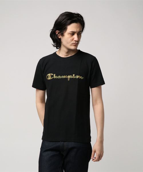 Champion（チャンピオン）の「【Champion/チャンピオン】メンズ リバースウィーブTシャツ　チャンピオン（Tシャツ/カットソー・メンズ・ネイビー/グレー/ブラック/ホワイト・X-LARGE/LARGE/MEDIUM）」の3枚目の写真