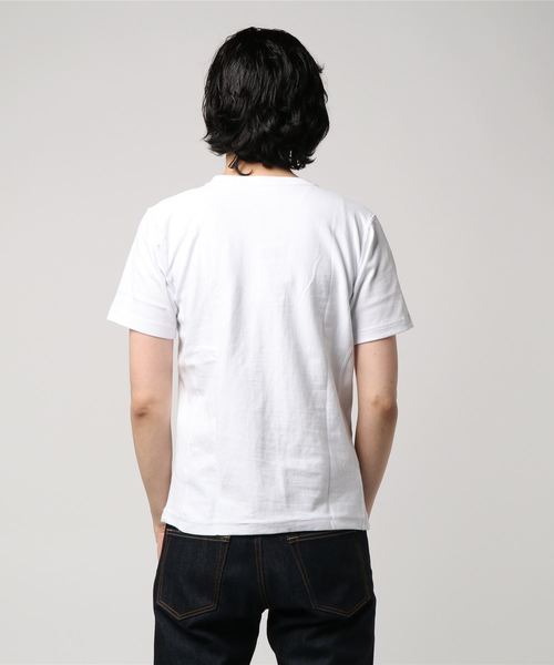 Champion（チャンピオン）の「【Champion/チャンピオン】メンズ リバースウィーブTシャツ　チャンピオン（Tシャツ/カットソー・メンズ・ネイビー/グレー/ブラック/ホワイト・X-LARGE/LARGE/MEDIUM）」の5枚目の写真