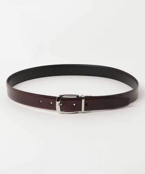 MEN'S BIGI（メンズビギ）の「リバーシブル　ドレスベルト（ベルト・メンズ・ブラウン系その他/ボルドー・L/M）」の2枚目の写真