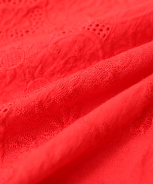 CUBE SUGAR（キューブシュガー）の「スカラップレース6分袖ブラウス（シャツ/ブラウス・レディース・ホワイト/ブラック/イエロー/レッド・M）」の17枚目の写真