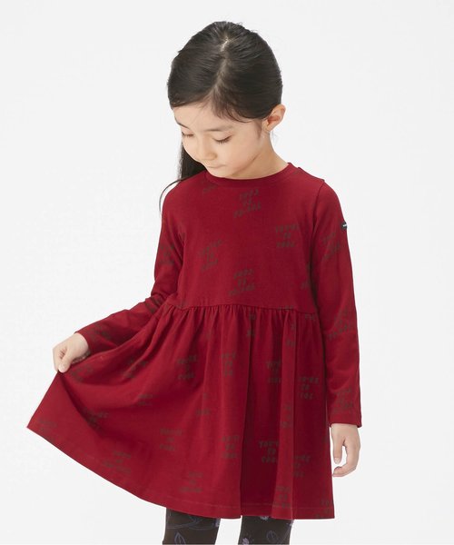 BREEZE(ブリーズ)の「3色3柄ワンピース(ワンピース・キッズ・ネイビー/グレー/ワインレッド・90/100/110/120/80/130/140)」の3枚目の写真