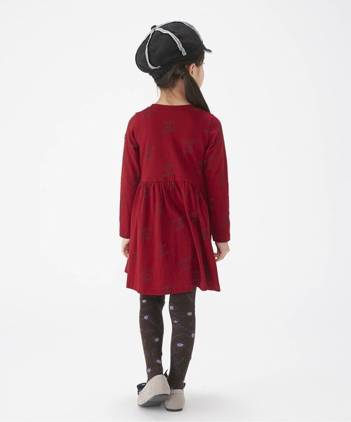 BREEZE(ブリーズ)の「3色3柄ワンピース(ワンピース・キッズ・ネイビー/グレー/ワインレッド・90/100/110/120/80/130/140)」の4枚目の写真