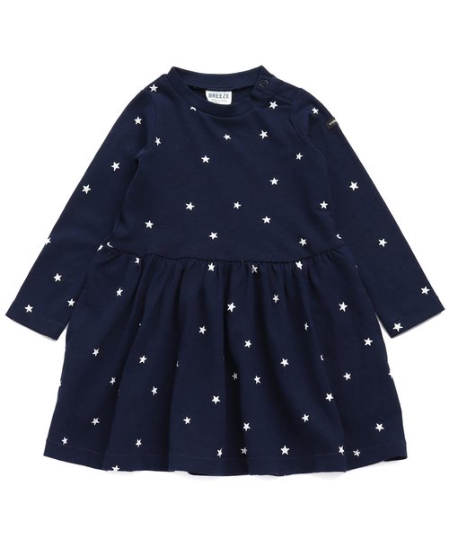 BREEZE(ブリーズ)の「3色3柄ワンピース(ワンピース・キッズ・ネイビー/グレー/ワインレッド・90/100/110/120/80/130/140)」の12枚目の写真