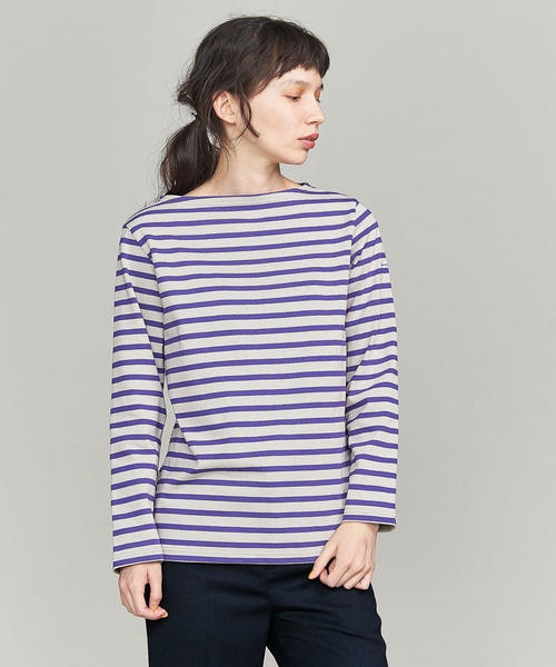 ORCIVAL（オーシバル）の「＜ORCIVAL（オーシバル）＞COTTON LOURD カットソー о（Tシャツ/カットソー・レディース・オフホワイト/ライラック/ブラウン・1）」の3枚目の写真