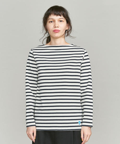 ORCIVAL（オーシバル）の「＜ORCIVAL（オーシバル）＞COTTON LOURD カットソー о（Tシャツ/カットソー・レディース・オフホワイト/ライラック/ブラウン・1）」の15枚目の写真