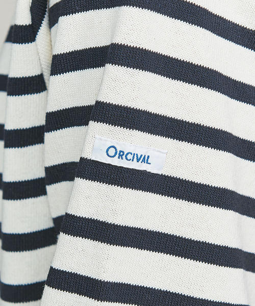 ORCIVAL（オーシバル）の「＜ORCIVAL（オーシバル）＞COTTON LOURD カットソー о（Tシャツ/カットソー・レディース・オフホワイト/ライラック/ブラウン・1）」の9枚目の写真
