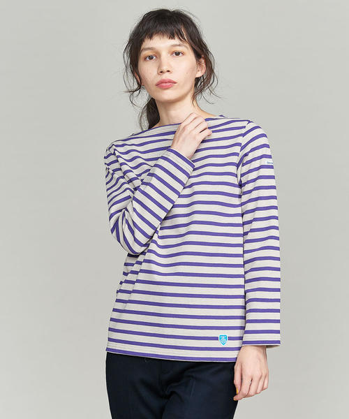 ORCIVAL（オーシバル）の「＜ORCIVAL（オーシバル）＞COTTON LOURD カットソー о（Tシャツ/カットソー・レディース・オフホワイト/ライラック/ブラウン・1）」の12枚目の写真