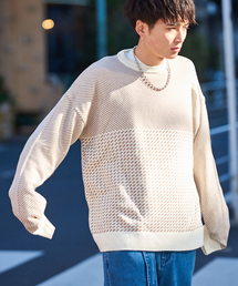 kutir | オーバーシルエット ジャガードニット プルオーバー(ニット/セーター)