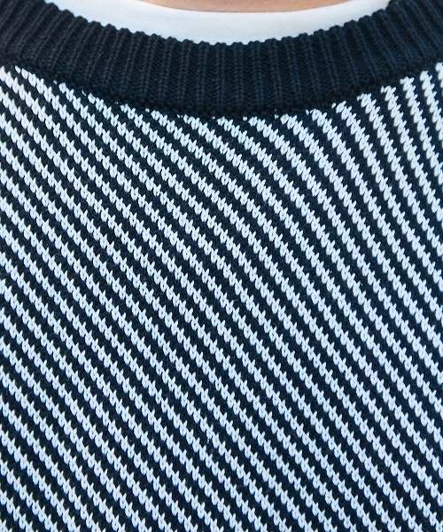 kutir（クティール）の「オーバーシルエット ジャガードニット プルオーバー（ニット/セーター・メンズ・ホワイト/ブラック系その他・MEDIUM/LARGE）」の22枚目の写真