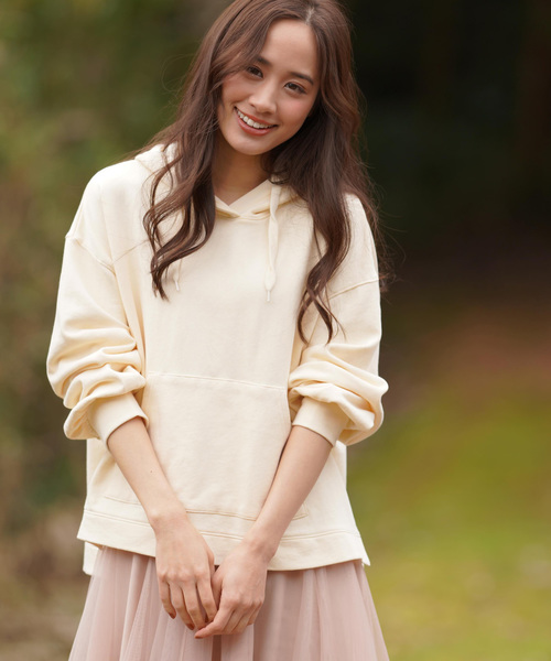 rps（アールピーエス）の「バイオウォッシュ裏毛パーカー（パーカー・レディース・ブラック/イエロー/アイボリー/ラベンダー・M）」の2枚目の写真