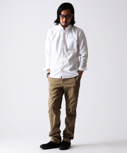 BEAMS(ビームス)の「◎BEAMS / OX グラデ ボタンダウンシャツ(シャツ/ブラウス・メンズ・ホワイト/ブラウン/サックスブルー・SMALL/MEDIUM/LARGE/X-LARGE)」の14枚目の写真