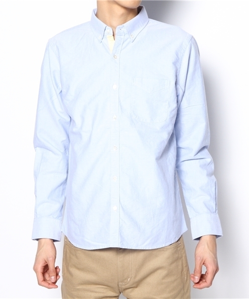 BEAMS(ビームス)の「◎BEAMS / OX グラデ ボタンダウンシャツ(シャツ/ブラウス・メンズ・ホワイト/ブラウン/サックスブルー・SMALL/MEDIUM/LARGE/X-LARGE)」の4枚目の写真