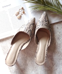 AmiAmi | 2020春夏カラー追加！スクエアカットミュールサンダル/6センチヒール/ポインテッドトゥ/キトゥンヒール(サンダル)