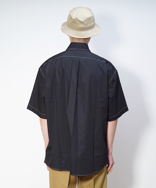 KAIKO(カイコー)の「KAIKO LARGER B.D HS SHIRT(シャツ/ブラウス・メンズ・ブラック/ライトグリーン/ライトパープル/ライトグレー/ホワイト・S/M/L)」の8枚目の写真