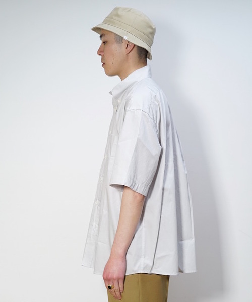 KAIKO(カイコー)の「KAIKO LARGER B.D HS SHIRT(シャツ/ブラウス・メンズ・ブラック/ライトグリーン/ライトパープル/ライトグレー/ホワイト・S/M/L)」の9枚目の写真