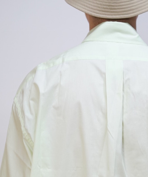 KAIKO(カイコー)の「KAIKO LARGER B.D HS SHIRT(シャツ/ブラウス・メンズ・ブラック/ライトグリーン/ライトパープル/ライトグレー/ホワイト・S/M/L)」の11枚目の写真