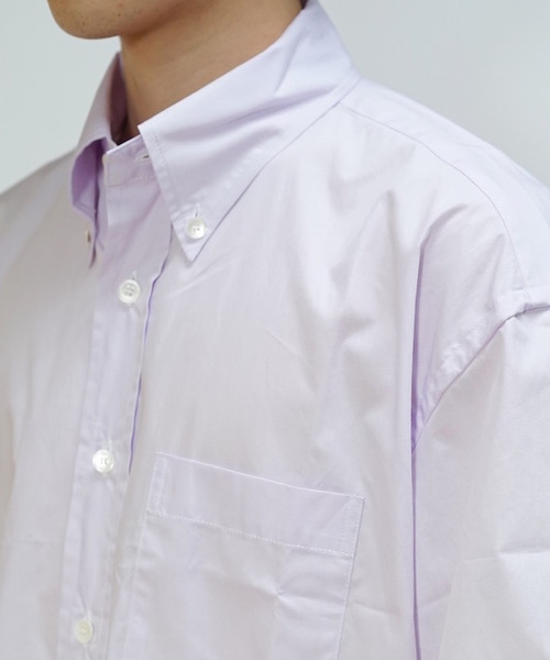 KAIKO(カイコー)の「KAIKO LARGER B.D HS SHIRT(シャツ/ブラウス・メンズ・ブラック/ライトグリーン/ライトパープル/ライトグレー/ホワイト・S/M/L)」の13枚目の写真