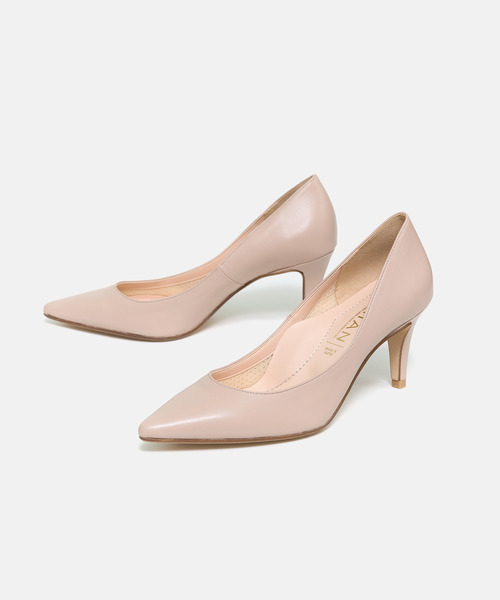 MAMIAN（マミアン）の「iCoN COLORS / ポインテッドトゥ スムース パンプス (7.0cmヒール)（パンプス・レディース・ブラック/アイボリー/ピンクベージュ/パイソン/グレイッシュベージュ/ホワイト/ダークブラウン/グレー系その他/ベージュ系その他/ワインレッド/グレイッシュブルー/ベージュ系その他2/シルバー・22.5cm/23.5cm/24.5cm/23.0cm/24.0cm/22.0cm/24.5㎝/21.5cm/25.0cm）」の10枚目の写真