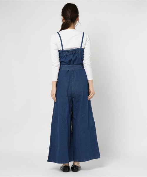 SpRay（スプレイ）の「デニムビスチェオールインワン（つなぎ/オールインワン・レディース・インディゴブルー/ブルー・FREE）」の5枚目の写真