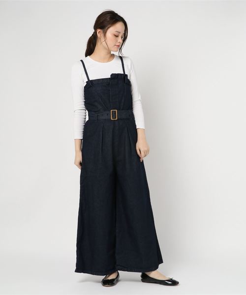 SpRay（スプレイ）の「デニムビスチェオールインワン（つなぎ/オールインワン・レディース・インディゴブルー/ブルー・FREE）」の3枚目の写真