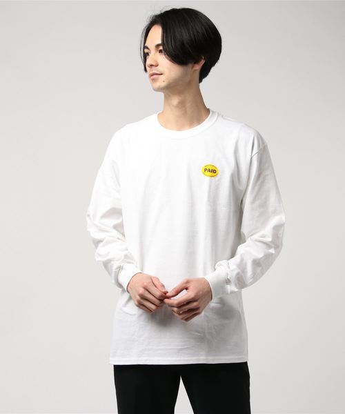 MANAGER'S SPECIAL（マネージャーズスペシャル）の「【MANEGER'S SPECIAL】マネージャーズスペシャル PAID L/S Tee（Tシャツ/カットソー・メンズ・ホワイト/ブラック・MEDIUM/LARGE/X-LARGE）」の2枚目の写真
