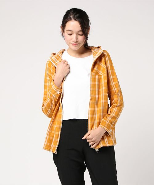 Nanea チェック柄wガーゼジップパーカー ハナエモリファッションパーク Hanae Mori Fahion Park Allstyle オールスタイル 公式通販サイト