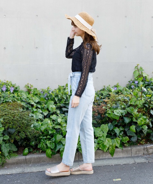 flower（フラワー）の「リボンハット（ハット・レディース・アイボリー/ブラウン/ホワイト/ベージュ/ブラック/チェック/マルチ・FREE）」の16枚目の写真