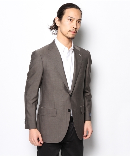 green label relaxing（グリーンレーベルリラクシング）の「[グアベロ]GUABELLO CHAMB SG NT HP--ジャケット ◇（スーツジャケット・メンズ・ダークブラウン/ネイビー・44/42/46/48）」の2枚目の写真