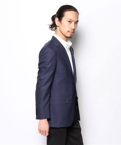 green label relaxing（グリーンレーベルリラクシング）の「[グアベロ]GUABELLO CHAMB SG NT HP--ジャケット ◇（スーツジャケット・メンズ・ダークブラウン/ネイビー・44/42/46/48）」の4枚目の写真