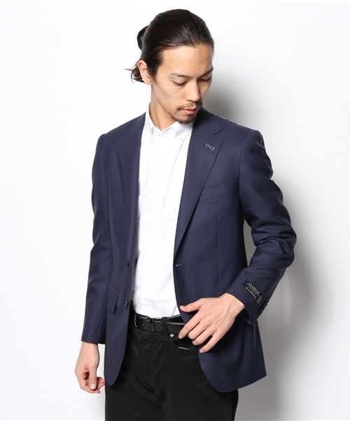 green label relaxing（グリーンレーベルリラクシング）の「[グアベロ]GUABELLO CHAMB SG NT HP--ジャケット ◇（スーツジャケット・メンズ・ダークブラウン/ネイビー・44/42/46/48）」の6枚目の写真