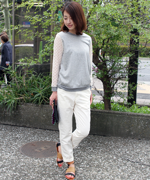 BEAUTY&YOUTH UNITED ARROWS（ビューティーアンドユースユナイテッドアローズ）の「BYBC SPM コットンリネン9分丈パンツ ◆（その他パンツ・レディース・ホワイト/ベージュ/コバルトブルー・MEDIUM/SMALL/LARGE）」の14枚目の写真