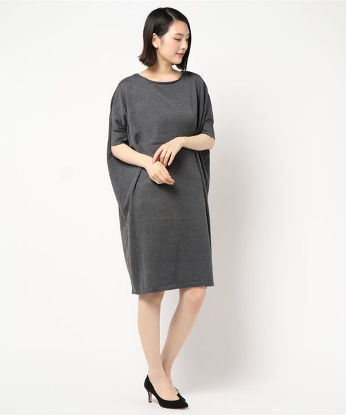 Holic アメリカンホリック のファッション ワンピース 5分袖ドルマンニットワンピース ワンピース American American ワンピース セール