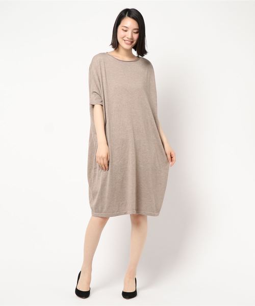 Holic アメリカンホリック のファッション ワンピース 5分袖ドルマンニットワンピース ワンピース American American ワンピース セール