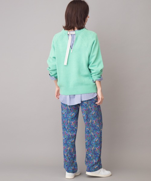 Munich(ミューニック)の「フラワープリントイージーパンツ(その他パンツ・レディース・ブラック/ブルー/キナリ・S/M/XS)」の20枚目の写真