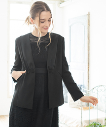 girl | Vネックダブルジャケット フォーマル セレモニー 卒業式 卒園式 入学式 入園式 ビジネス オケージョン(テーラードジャケット)