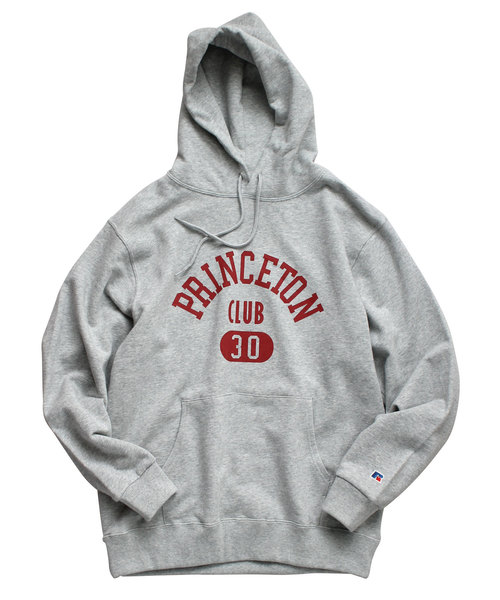 Russell Athletic（ラッセルアスレティック）の「【RUSSEL ATHLETIC / ラッセル・アスレティック】ラッセル×ドゥニーム プリントプルオーバーパーカー-PRINCETON-（パーカー・メンズ・杢グレー/ネイビー/レッド/ブラック/ホワイト・MEDIUM/LARGE/X-LARGE/SMALL）」の3枚目の写真