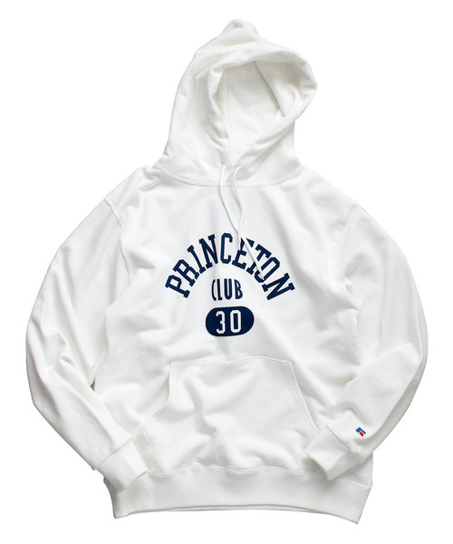 Russell Athletic（ラッセルアスレティック）の「【RUSSEL ATHLETIC / ラッセル・アスレティック】ラッセル×ドゥニーム プリントプルオーバーパーカー-PRINCETON-（パーカー・メンズ・杢グレー/ネイビー/レッド/ブラック/ホワイト・MEDIUM/LARGE/X-LARGE/SMALL）」の2枚目の写真