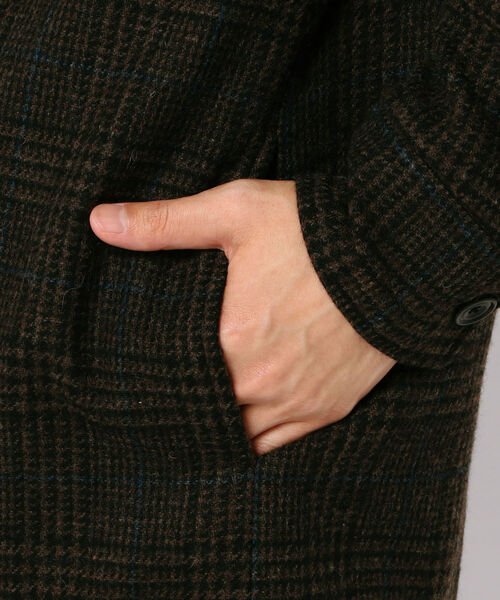 GLOSTER（グロスター）の「オーバーシャツブルゾン　裏地キルティング（ブルゾン・メンズ・ブラック系その他/ブラウン系その他・M/L/S/XL）」の14枚目の写真