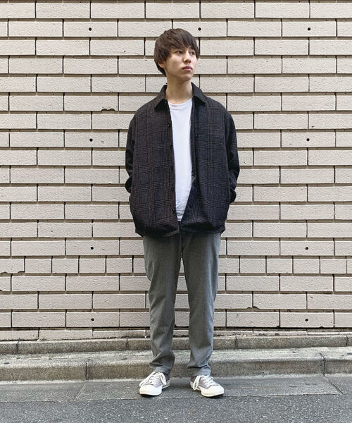 GLOSTER（グロスター）の「オーバーシャツブルゾン　裏地キルティング（ブルゾン・メンズ・ブラック系その他/ブラウン系その他・M/L/S/XL）」の17枚目の写真