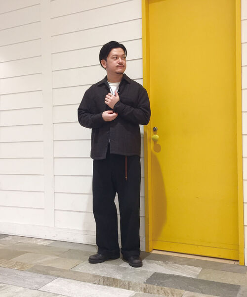 GLOSTER（グロスター）の「オーバーシャツブルゾン　裏地キルティング（ブルゾン・メンズ・ブラック系その他/ブラウン系その他・M/L/S/XL）」の18枚目の写真