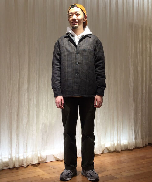 GLOSTER（グロスター）の「オーバーシャツブルゾン　裏地キルティング（ブルゾン・メンズ・ブラック系その他/ブラウン系その他・M/L/S/XL）」の19枚目の写真