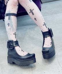 新品未使用 ジェフリーキャンベル 太ベルト厚底パンプス 37 太ベルト厚底パンプス Jeffrey Campbell│Jeffrey Campbell