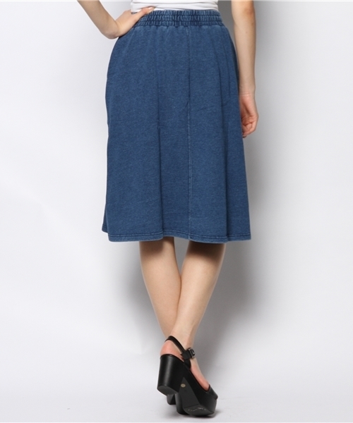 CIAOPANIC（チャオパニック）の「【Ciaopanic】INDIGO裏毛フレアSK（スカート・レディース・ブルー/インディゴブルー・FREE）」の8枚目の写真